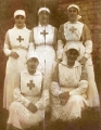 1915c CROIL & MITCHELL FAMILY ca 1900 - 1916 Chrissy M. Croil (m Vlasto) far left with fellow British VADs in WWl 02